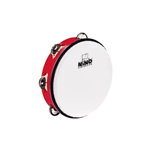 Red Nino Percussion NINO49R Compact 8 ABS Plastic Handheld Tambourine