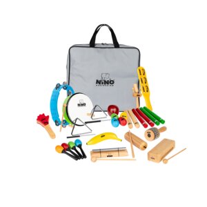 NINO Percussion Pack 7 Shakers Mixtes – Idéal Pour Enfants, Éveil Musical, École Et Maison (Œufs, Maracas, Banane, Sel & Poivre)