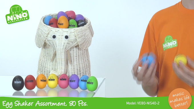 Egg Shaker Assortment, 80 Pcs. video