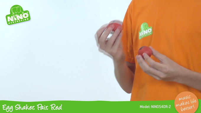 Egg Shaker Pair, 1 Pair, Red video