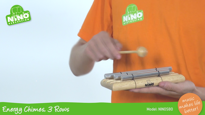 3 Row Energy Chime, Natural video